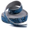 Country Brook Design - Blue Paisley on Silver Nylon Webbing (1 Inch, 10 Yards) view 4