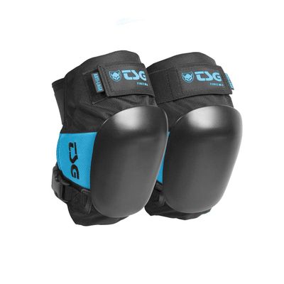 TSG Knee Pads Force III A, Skateboard, Hardshell, EVA and ACF Foam, Protective Gear, Crash Protection, Replaceable PE Cap, Tear Resistant Nylon, Open Back, Adults, Black