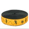 Country Brook Design - Busy Bee Ribbon on Black Nylon Webbing (3/4 Inch, 5 Yards) view 1