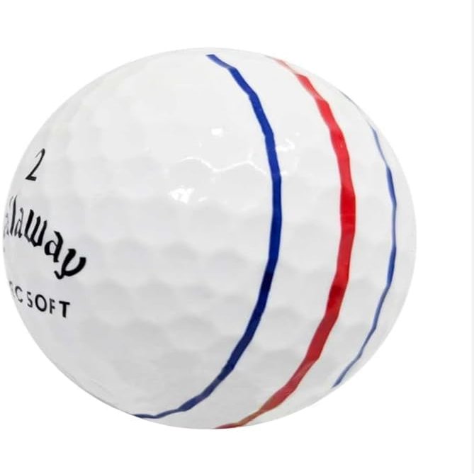 Golf Ball Monkey Cheap Recycled for Callaway ERC Soft Golf Balls Bulk - Used Golfballs for Callaway Golfballs for Men and Women (24 - Good, White)
