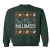 ALLNTRENDS All I Want For Christmas Is Halloween Ugly Sweater Adult Unisex Funny Xmas Sweatshirt (3XL, Forest Green) view 1