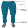 Green Town Scrubs for Women Scrub Set - Jogger Pant and V-Neck Top, 6 Pockets, Easy Care Uniforms-Bahama-Small view 3