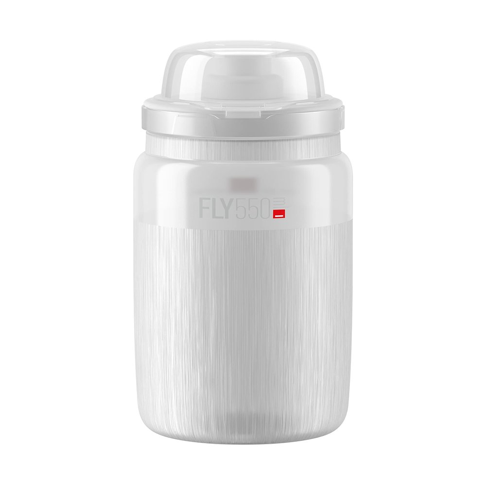 Elite Fly MTB Water Bottle  550ml  TEX CLEAR  Ultra-Light, Dust-Proof for Mountain & Gravel Cycling