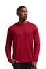 Expert Brand USA-Made Men's Oxymesh Dry Fit Athletic Long Sleeve Shirt, Red, 3XL view 1
