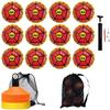 Biggz Soccer Ball Starter kit - Training Coaching Set w/mesh Bag & 50pk Cones view 1