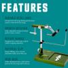 Nirvana V2 Rotary Fly Tying Vise with Travel Base (Olive) view 3