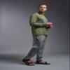 Expert Brand USA-Made Men's Oxymesh Dry Fit Athletic Long Sleeve Shirt, Military Green, XS view 4