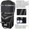 CaddyDaddy Defender Golf Travel Bag Cover with Impact Resistant Solid EVA Dense Foam Padded Top, 1 Year Full Replacement Coverage Wheels & Lockable Oversized Zippers for Transporting Clubs on Airlines view 4