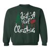 ALLNTRENDS Just A Girl Who Loves Christmas Ugly Christmas Party Sweatshirt (2XL, Forest Green) view 1