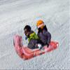 Slippery Racer Giant Inflatable Toboggan Snow Sled for Adults and Kids, Durable Heavy Duty, 2 Pack Red and Blue, 60" view 4