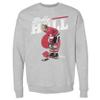 500 LEVEL Bobby Hull Sweatshirt (Crew Sweatshirt, XX-Large, Heather Gray) - Bobby Hull Chicago Retro WHT view 1