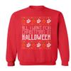 ALLNTRENDS All I Want For Christmas Is Halloween Ugly Sweater Adult Unisex Funny Xmas Sweatshirt (XL, Red) view 1