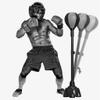 Punching Bag, Reflex Bag Boxing for adults kids, Boxing Bag Fitness Reflex Bag Boxing Punch Bag Household Boxing Ball Reaction Target Free Height Adjustment Punching Bag Free Standing Sandbag,Yellow,9 view 3