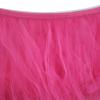 Efavormart 14ft Fuchsia Full Size 4 Layer Fluffy Tulle - Tutu Table Skirt for Party Events fits 6ft rectangle/48in Round Table view 3