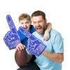 Sotiff Giant Foam Finger 6 Pack We're Number 1 Foam Hand 18 Inch Football Baseball Fan Cheerleading for Sports Celebration Pom Poms Noise Maker for Sporting Events Games(Navy Blue) view 4