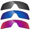 Alphax 3 Pair Polarized Replacement Lenses for Oakley Sutro OO9406 - Black+Deep Water+Midnight Sun view 1
