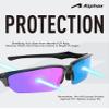 Alphax 3 Pair Polarized Replacement Lenses for Oakley Sutro OO9406 - Black+Deep Water+Midnight Sun view 3