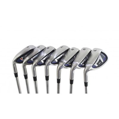 AGXGOLF Men's Left Hand Senior Flex, Regular Length Wide Sole Irons Set (Nine Clubs) + Wide Sole #3, 4, 5, 6, 7, 8 & 9 Irons + Wide Sole Pitching Wedge + Bonus Sand Wedge; Built in The USA