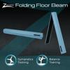 Z-Athletic Gymnastics Training Foldable Foam 8-Foot Floor Balance Beam for Kids, Teal view 2