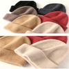 Autumn Winter Women Hats 100% Cashmere Knitted Headgears Soft Thick Warm Girl Cap ka qi One Size view 2