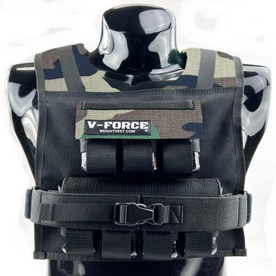 35 lb. V-Force Weighted Vest (Woodland)