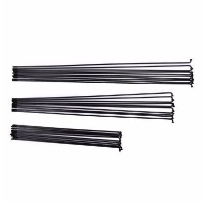 10PCS 12 Mm Steel Spokes 14G Bicycle Spokes Diameter Spokes Carbon Steel E-Bike Spokes Black (Color : 286mm)