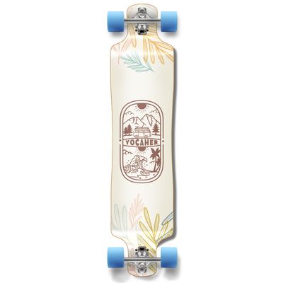 Yocaher Earth Series (Adventure Colored) Complete Skateboards Longboard w/BlackWidow Premium 80A Grip Tape Aluminum Truck ABEC-9 Bearing 70mm Skateboard Wheels
