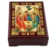 Needzo Holy Trinity Icon Box, Old Testament Trinity Three Angels Box For Rosary, Prayer Beads, Jewelry 5 Inch, Religious Gifts For Woman Man view 1