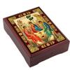 Needzo Holy Trinity Icon Box, Old Testament Trinity Three Angels Box For Rosary, Prayer Beads, Jewelry 5 Inch, Religious Gifts For Woman Man view 2