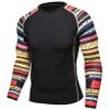 Hansber Man's 3D Printed Long Sleeve UPF 50+ Swim Rash Guard Shirts Quick Dry Athletic Tank Top Type F Large view 1
