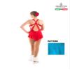 SKATE GURU SAGESTER # 151 / Italy Hand-Made/Figure Ice Skating Dress/SW/S: S, Bay Blu view 2