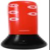 Punching Bag, Reflex Bag Boxing for Adults Kids, Boxing Bag PVC Children's Vertical Inflatable Boxing Column Sandbag Vent Toy Can Be Moved and Adjusted Children Teens Adults view 1