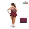 SKATE GURU SAGESTER # 137 / Italy Hand-Made/Ice Skating Dress/SW/Sz: III, Bordo view 3