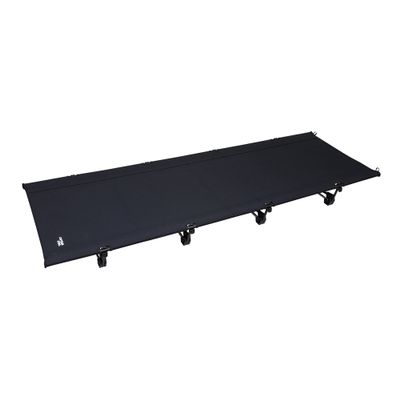 Captain Stag UB-2013 Outdoor Bed, Easy Light Cot, Wide, Easy Assembly, Load Capacity 220.5 lbs (100 kg), Storage Bag Included, Black, Width 29.1 x Depth 76.8 x Height 5.9 inches (74 x 195 x 15 cm)
