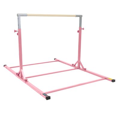 Z Athletic Flyaway Duo Adjustable Horizontal Bar, Pink