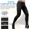 Queerier Men's Compression Pants Running Tights Workout Leggings Athletic Cool Dry Yoga Gym Clothes 3 Pack view 3