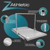 Z Athletic Flyaway Duo Adjustable Horizontal Bar and 4 Ft x 6 Ft Gymnastics Mat, Grey view 4