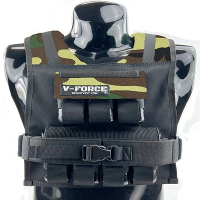 35 lb. V-Force Weighted Vest (Dark Woodland)