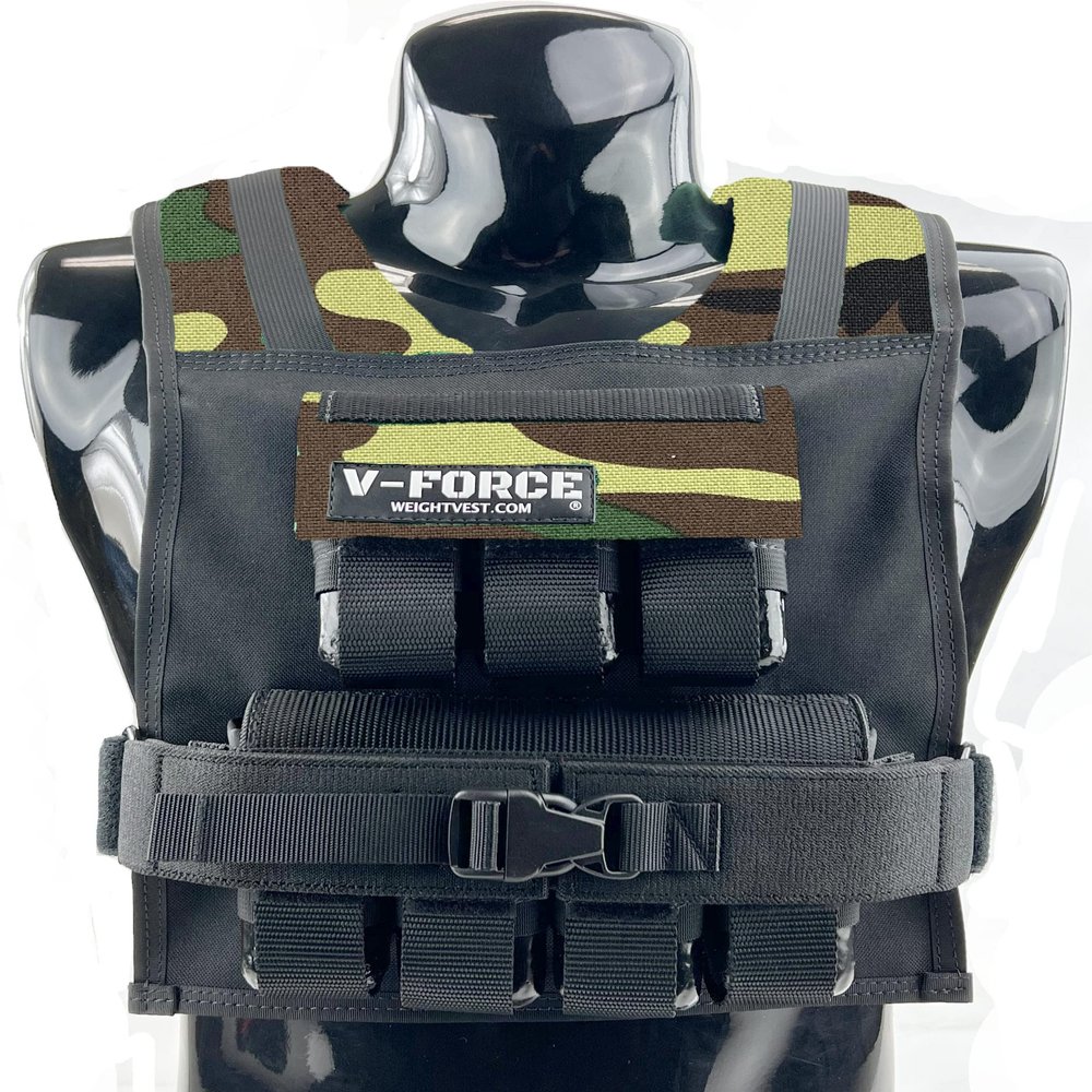 35 lb. V-Force Weighted Vest (Dark Woodland)