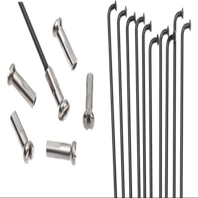 10pcs 14G Bicycle Spokes with Nipples Stainless Steel Outdoor Mountain Road Bike High Strength Bicycle Spokes Wires (Color : 264MM)