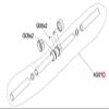 Handlebar Set Assembly 1000426733 Works with HZ Fitness Oxford 6 - AR53 3 - AR52 Rower view 2