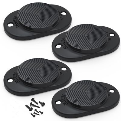 GMW Gun Magnet [2-Pack] | 30 lbs. Rating Magnetic Gun Mount | HQ Rubber Coated Gun Magnet Buckler Series for Car, Truck, Desks, Safes, and Walls | Indoor Gun Racks| Concealed Gun Holder for Handgun