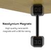 GMW Gun Magnet [2-Pack] | 30 lbs. Rating Magnetic Gun Mount | HQ Rubber Coated Gun Magnet Buckler Series for Car, Truck, Desks, Safes, and Walls | Indoor Gun Racks| Concealed Gun Holder for Handgun view 2