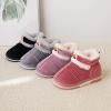 Childrens Shoes Winter Thick Furry Shoes Flat Heel Casual Home Cotton Shoes Cartoon Animal Snow Boots Black Baby Shoes (Black, 8-9 Years) view 2