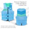 Jetpilot Fleet Neoprene Dual Coast Guard Approved Life Jacket PFD (Blue/Green, 2X/3X) view 4