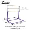 Z Athletic Flyaway Duo Adjustable Horizontal Bar, Purple view 2
