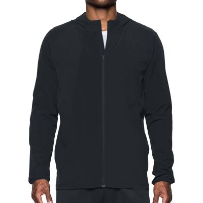 DGKaxiyaHM Men's Training Basketball Quick-Drying Long Sleeve Top Full Zipper Cardigan Relaxed Sport Jacket Stand Collar Coat (Black,Medium)