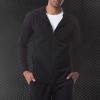 DGKaxiyaHM Men's Training Basketball Quick-Drying Long Sleeve Top Full Zipper Cardigan Relaxed Sport Jacket Stand Collar Coat (Black,Medium) view 2