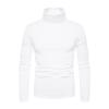 DGKaxiyaHM Men's Turtleneck Fleece T-Shirt Slim Fit Bottoming Shirt Basic Thermal Solid Cozy Pullover Casual Long Sleeve Tops (White,Small) view 1