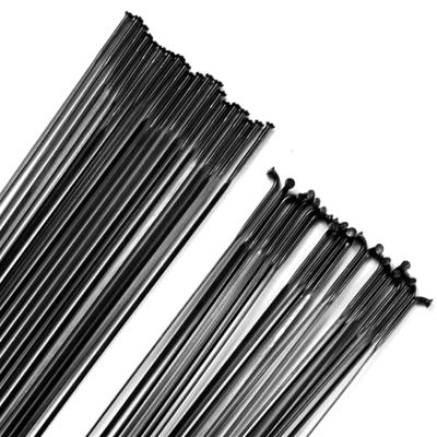 10pcs Stainless Steel Strut 14G Spokes Black Lightweight J-Bend/Straight Pull Bicycle Spokes 204-302mm Length W/Splices (Color : Other Size)